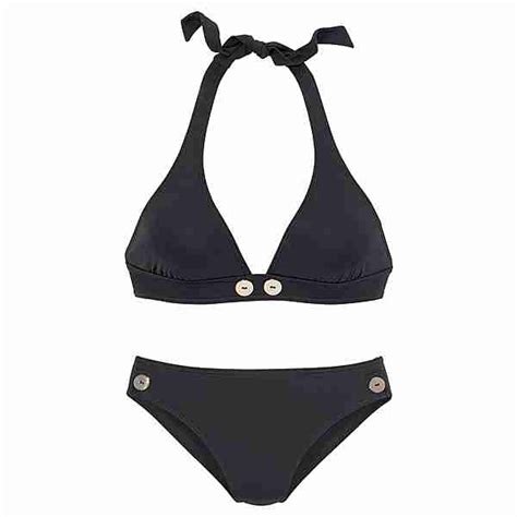 triangel bikini oberteil schwarz|Vivance TRIANGEL